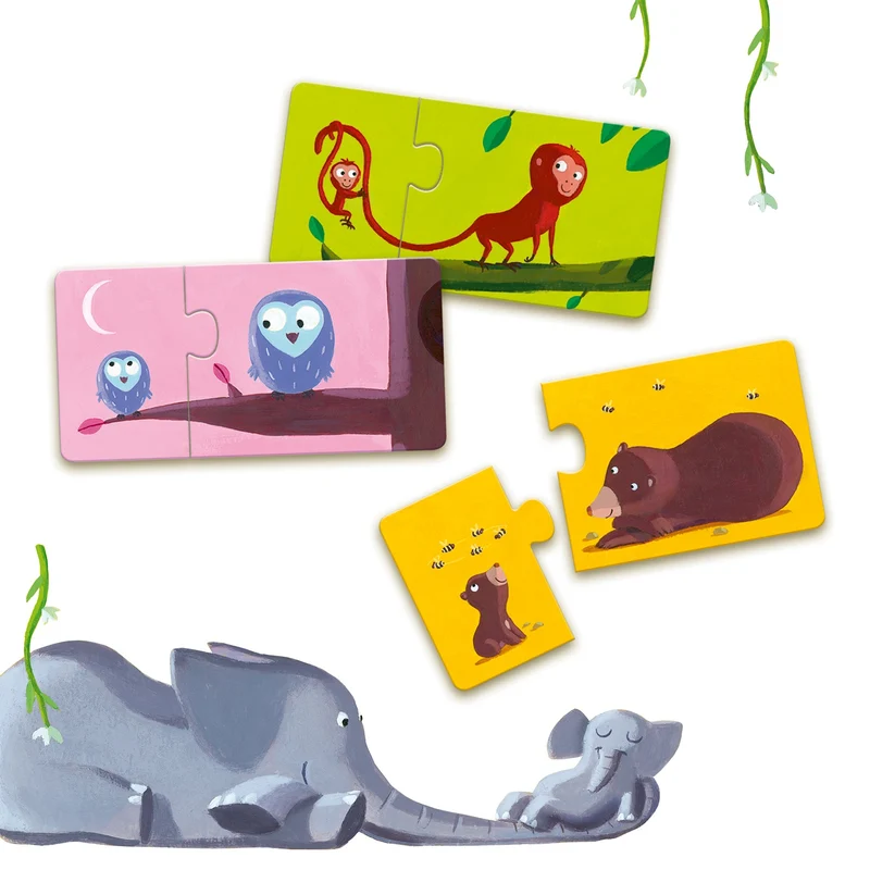 Lernspiel: Puzzle duo: Mami & Kind