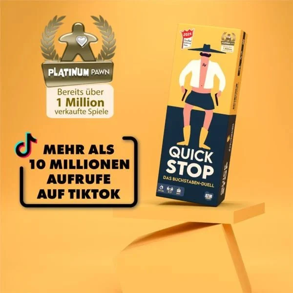 QuickStop Das Buchstaben Duell – Kartenspiel ab 10 Jahren