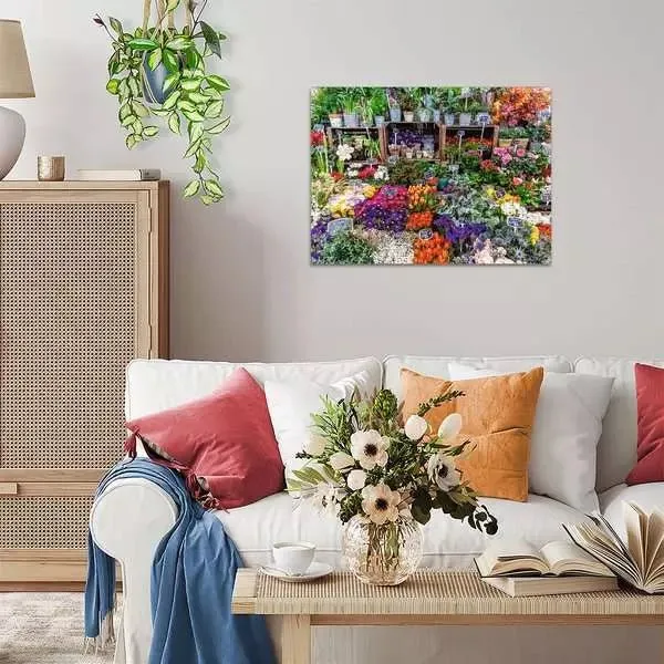 Blumenmarkt Frankreich Puzzle 500 Teile