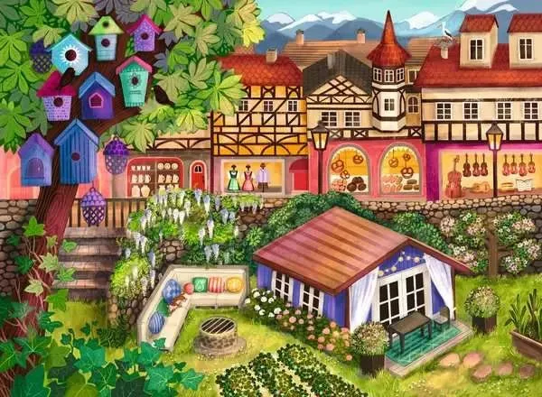 Kleinstadtidylle Puzzle 1000 Teile
