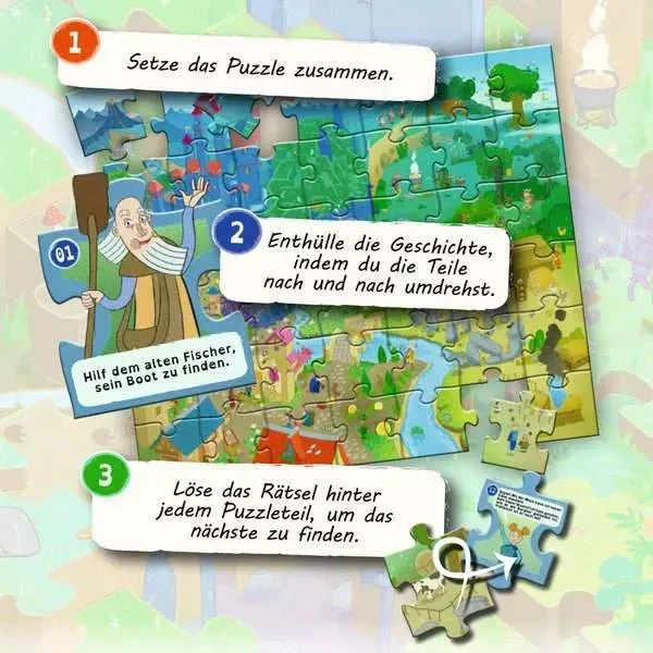 Puzzle-Abenteuer Drachen 42 Teile – Ravensburger