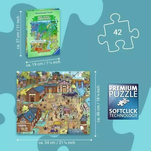 Puzzle-Abenteuer Drachen 42 Teile – Ravensburger