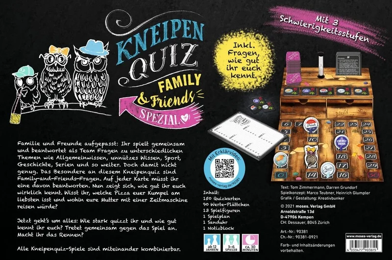 Kneipenquiz – Family & Friends Spezial mit persönlichen Fragen für die Liebsten