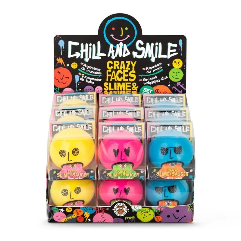 CS Slime + Sauger 2er-Set, 3-fach sortiert