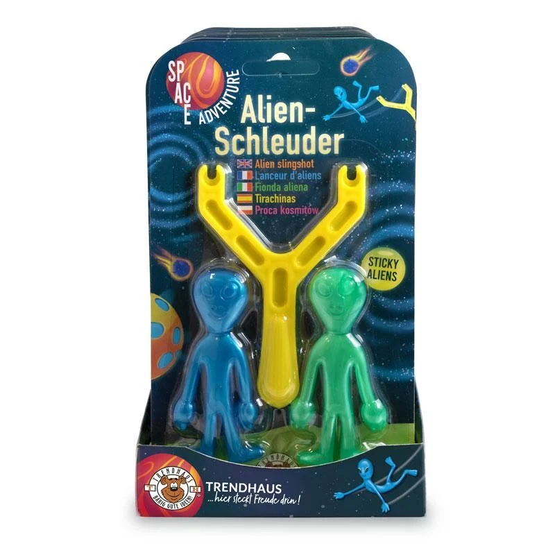 SPACE ADVENTURE Alien-Schleuder 3-teilig, 2-fach sortiert