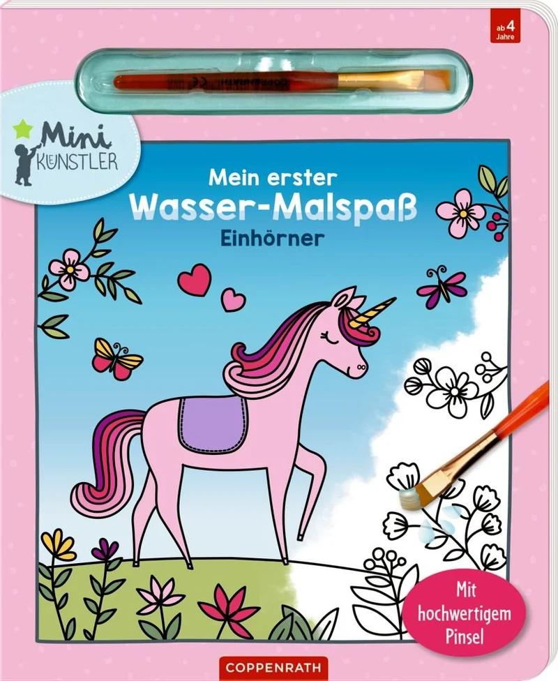 Wasser-Malspaß Einhörner – Malbuch ab 4 Jahren – Coppenrath