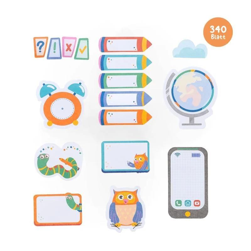 ABC CHAMPIONS Sticky Notes Mini-Organizer 340 Blatt