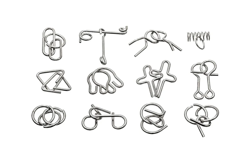 Metall Knobel Spaß mit 12 Rätseln – Philos