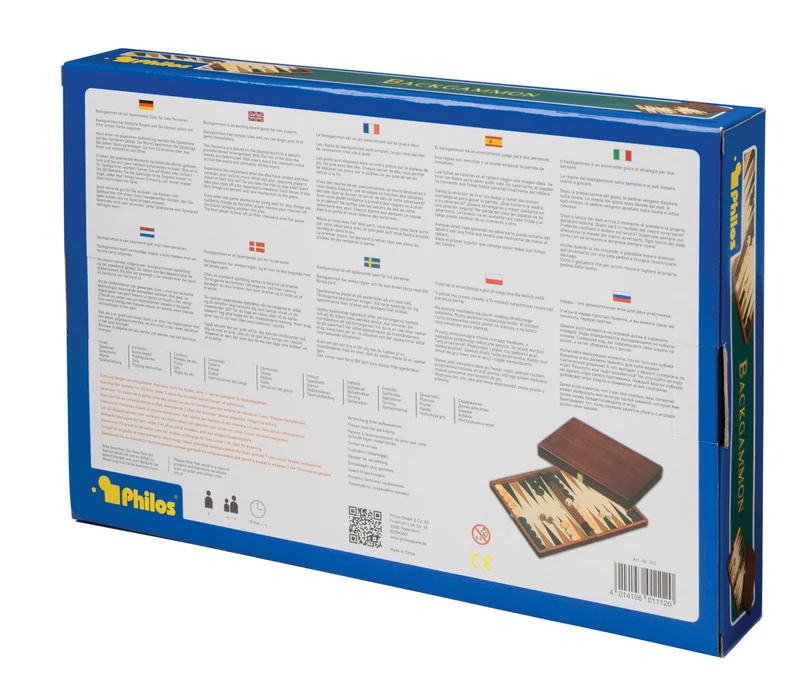 Backgammon Naxos in Holzoptik – Philos
