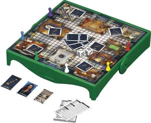 Hasbro Cluedo Kompakt – Tragbares Detektivspiel