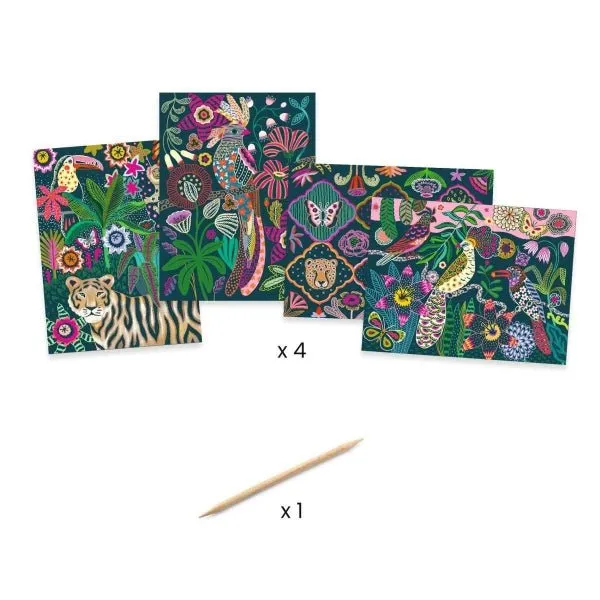 Kratzbilder Rococo 4er-Set – Djeco