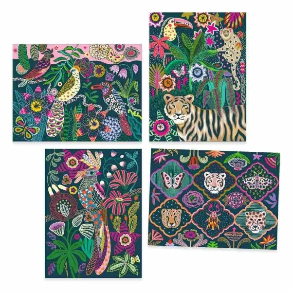 Kratzbilder Rococo 4er-Set – Djeco