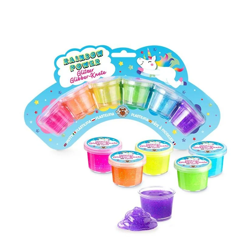Glitzer-Glibber-Knet-Set 6×16g