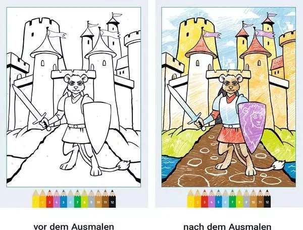 CreArt Malen nach Zahlen Zauberpapier Abenteuer – Malbuch