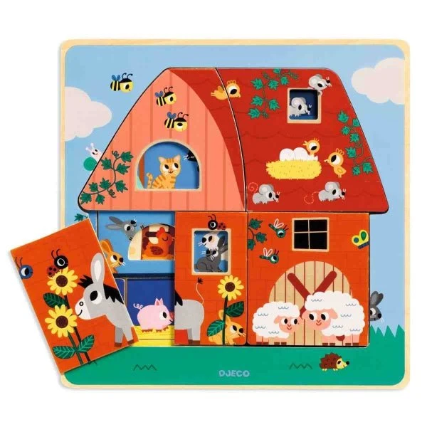 Schichtpuzzle Chez Moo – Djeco