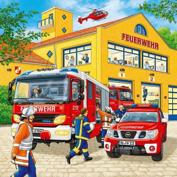 Puzzle - Feuerwehreinsatz 3 X 49 Teile