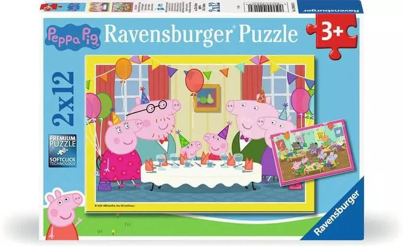 Kinderpuzzle - Peppa Pig - Zeit zu feiern! - 12 Teile