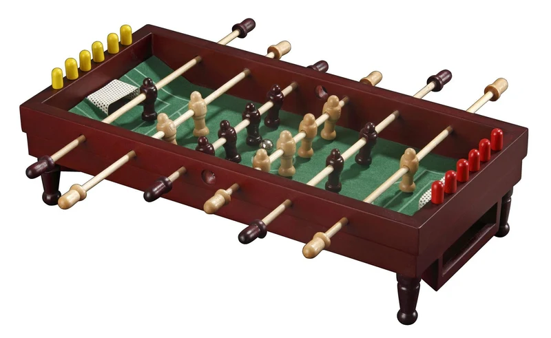 Mini Kicker Tischfußball aus Holz – Philos