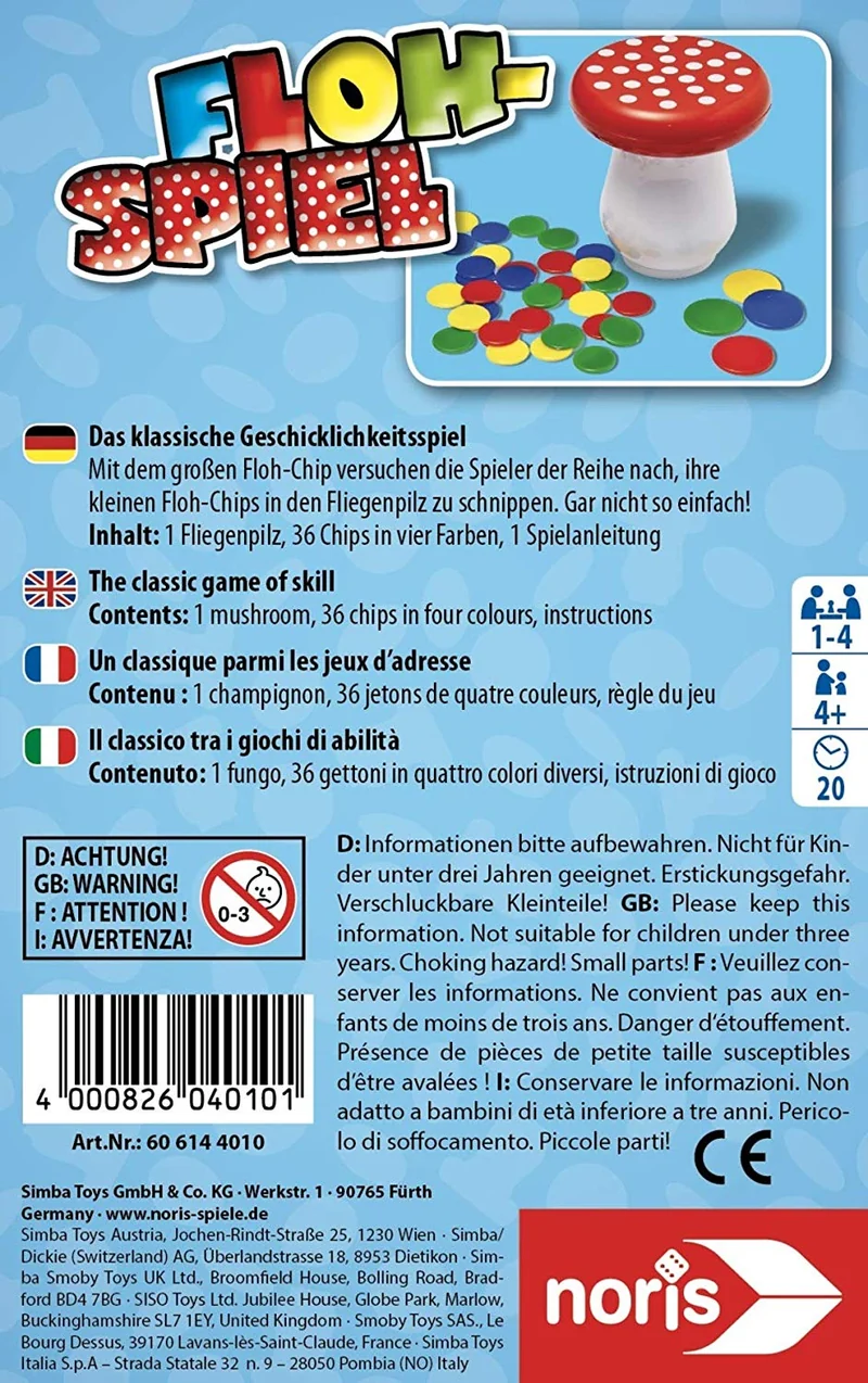 Geschicklichkeitsspiel - Flohspiel