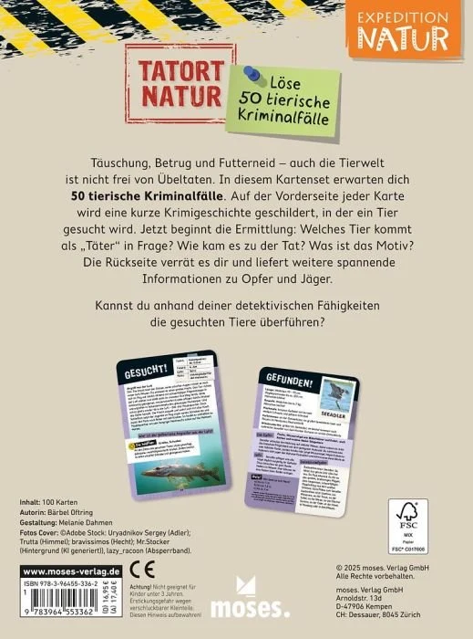 Expedition Natur - Tatort Natur: Löse 50 tierische Kriminalfälle