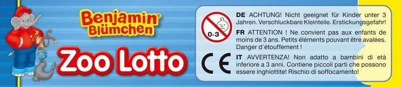 Benjamin Blümchen, Zoo Lotto, Reisespiel in der Metalldose