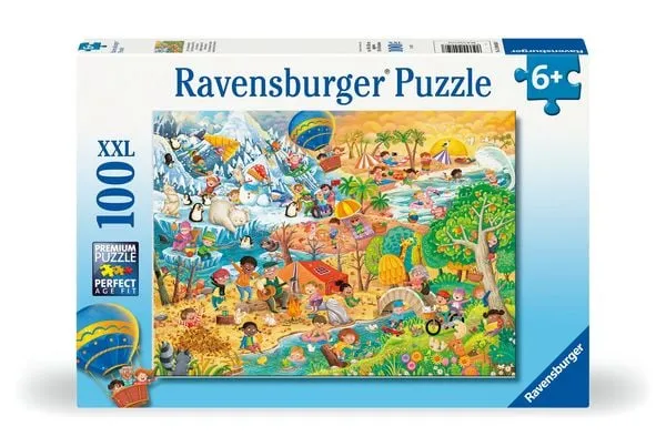 Kinderpuzzle ab 6 Jahren - Die 4 Jahreszeiten - 100 Teile