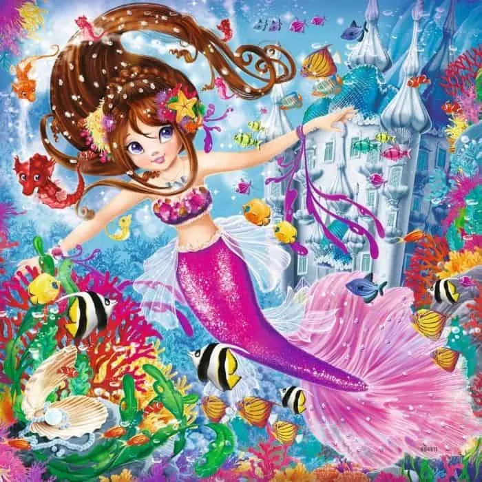 Bezaubernde Meerjungfrauen Kinderpuzzle – Ravensburger 3x49 Teile