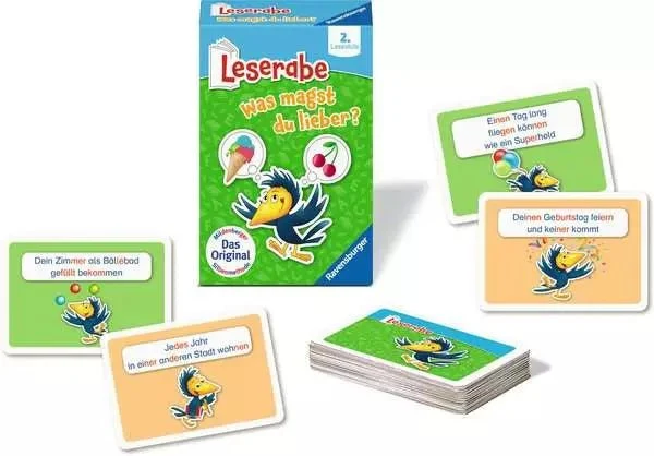 Leserabe - Lernspiel Was magst Du lieber?