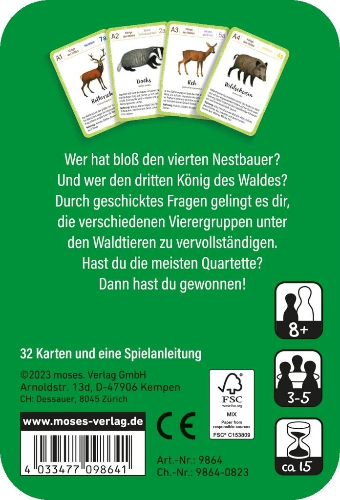 Expedition Natur - Quartett: Waldtiere