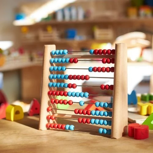 Goki Rechenrahmen – Lernspielzeug mit 100 Perlen ab 4 Jahren