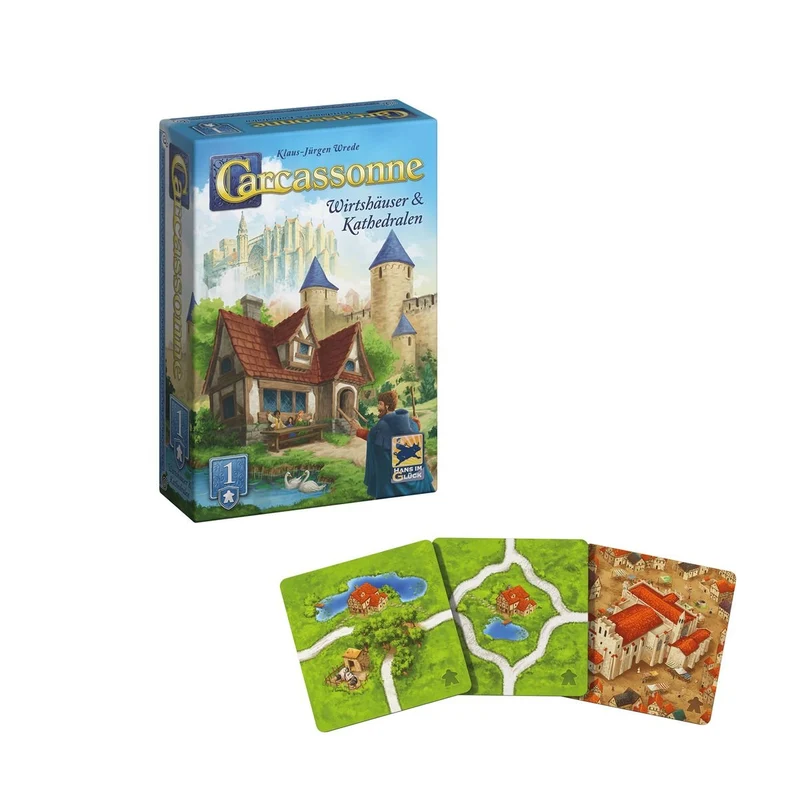 Carcassonne Erweiterung 1 Wirtshäuser & Kathedralen – Asmodee