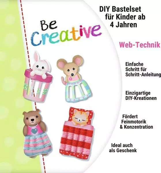 Bastelset BeCreative Mini Erstes Weben – Ravensburger Webrahmen Kinder