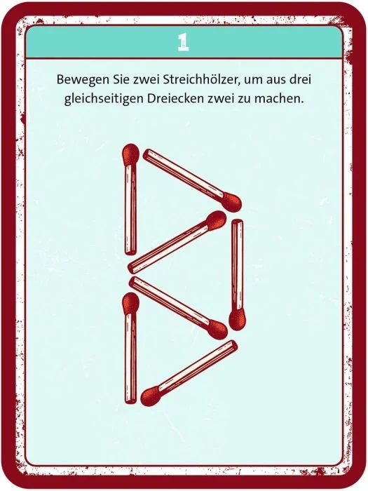 Die große Box der Streichholzrätsel – 50 knifflige Logikaufgaben