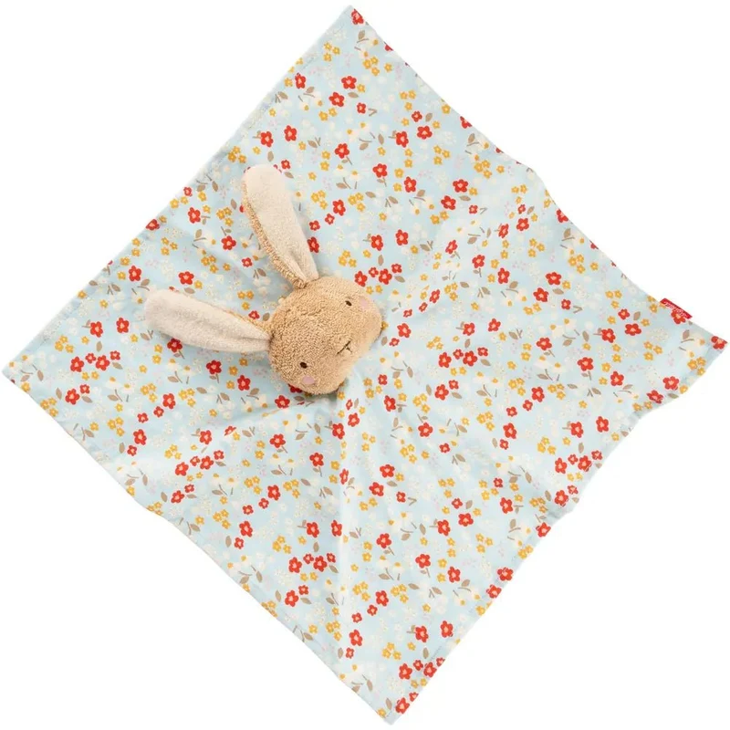 Schnuffeltuch Hase Terry braun – weiches Schmusetuch