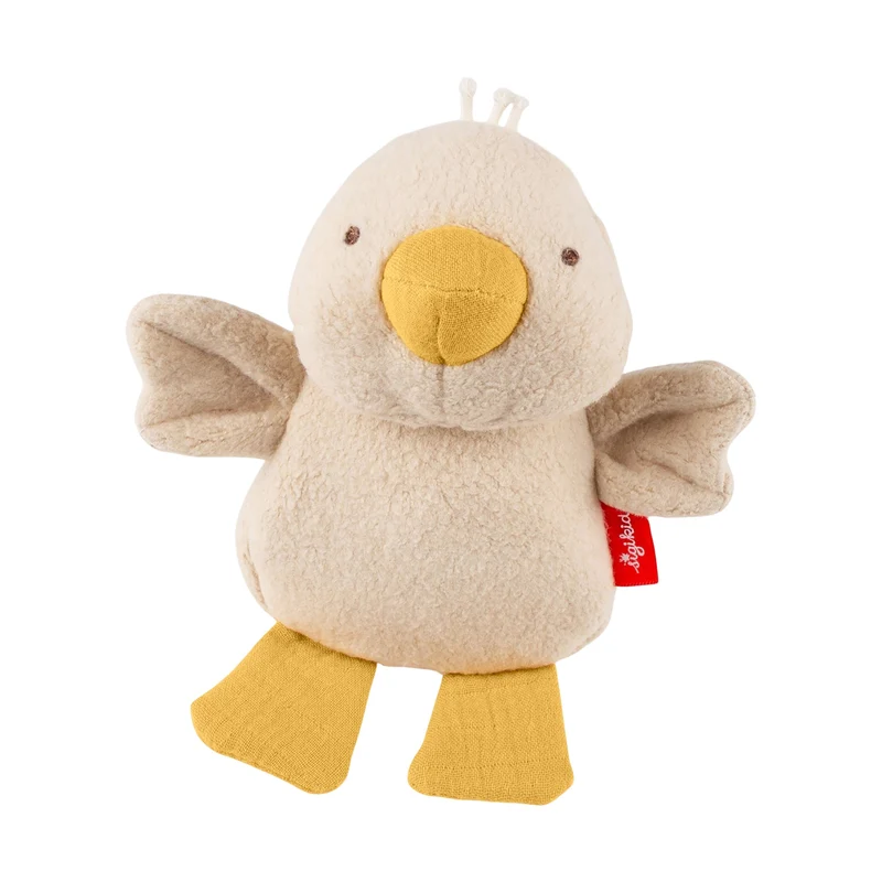 Spielfigur Gans – Musselin Greifling von Sigikid mit Quietsche