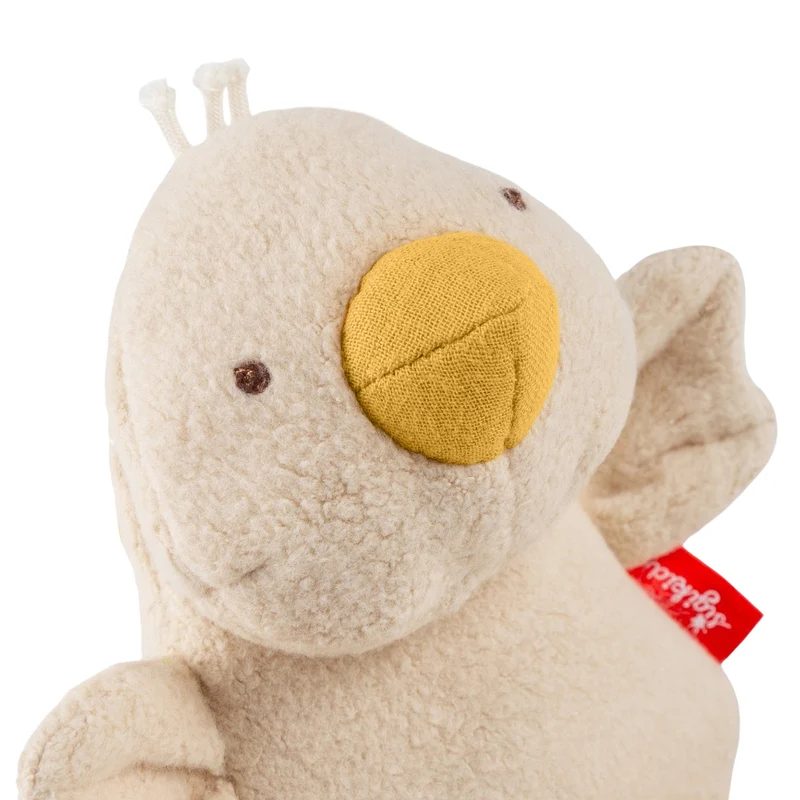 Spielfigur Gans – Musselin Greifling von Sigikid mit Quietsche