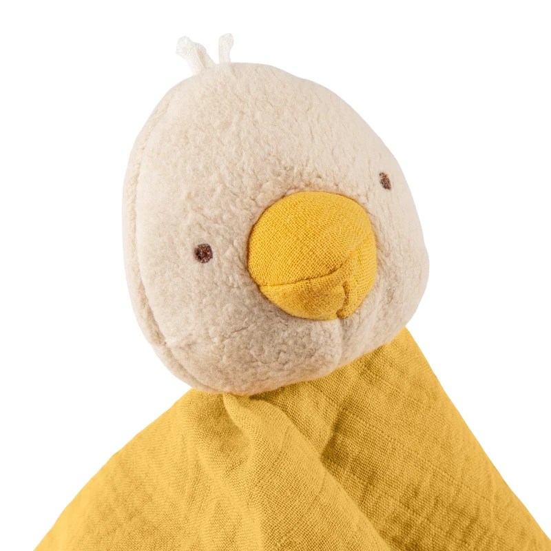 Musselin Schnuffeltuch Gans – weiches Schmusetuch für Babys