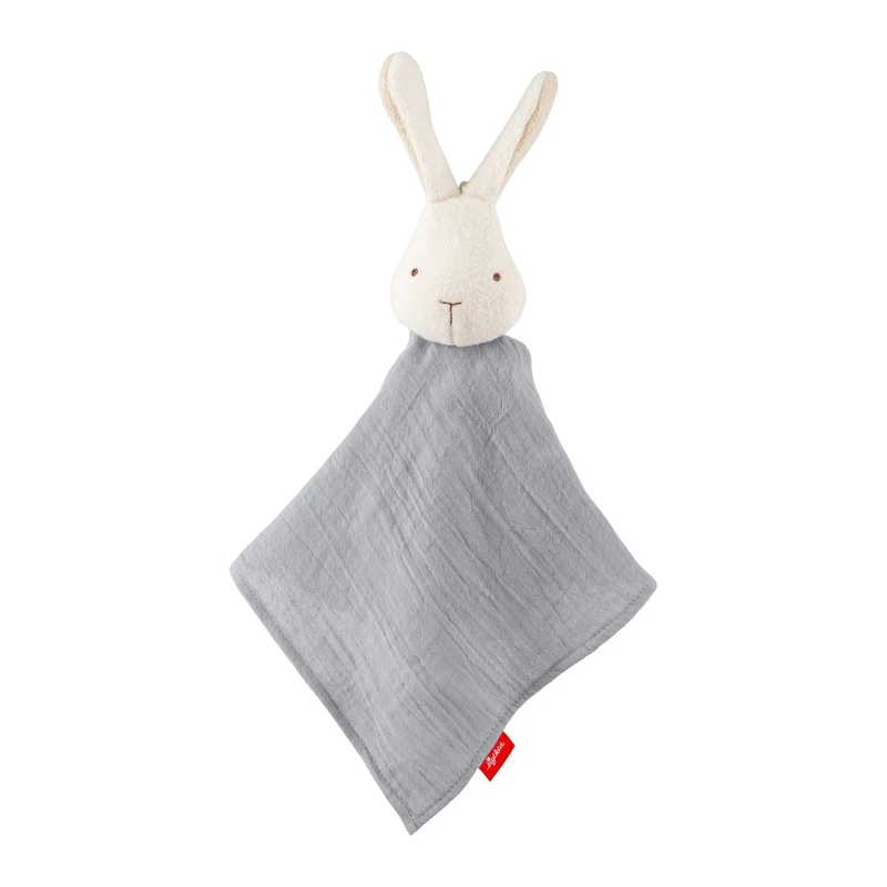 Schnuffeltuch Hase Musselin – weiches Schmusetuch ab Geburt