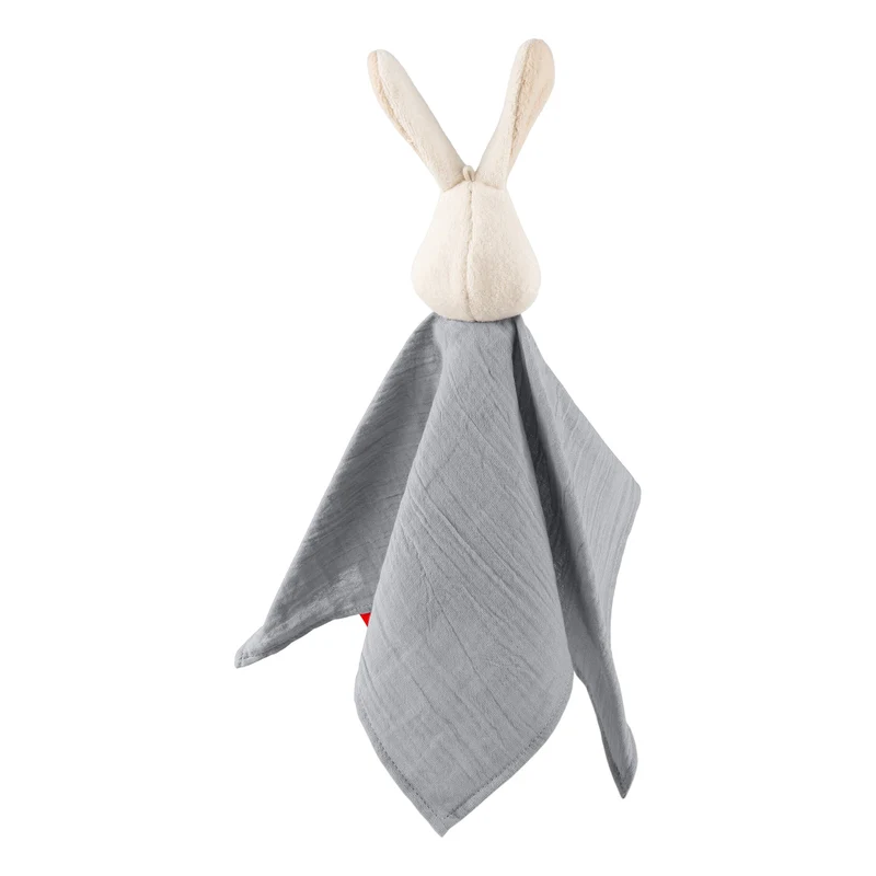 Schnuffeltuch Hase Musselin – weiches Schmusetuch ab Geburt