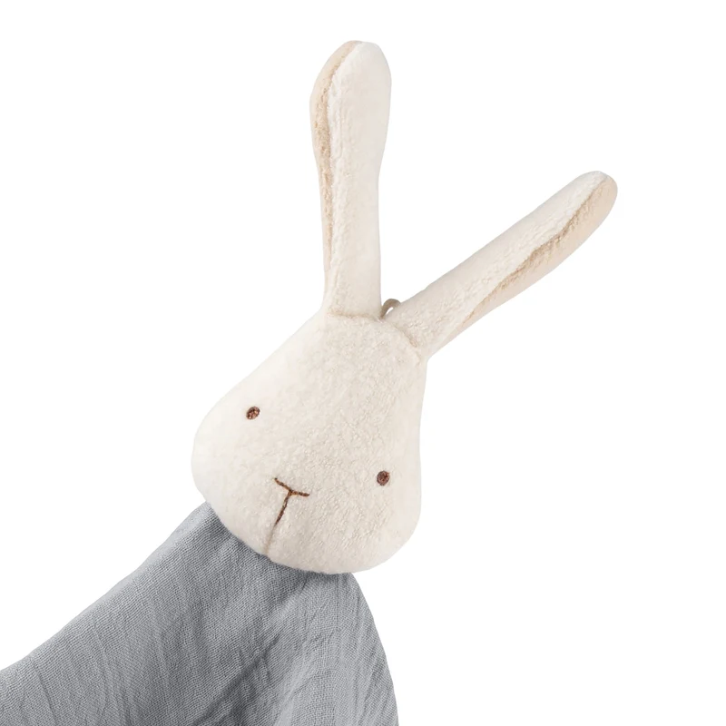 Schnuffeltuch Hase Musselin – weiches Schmusetuch ab Geburt