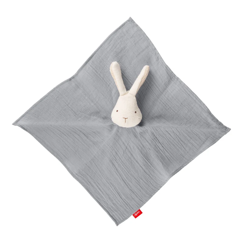 Schnuffeltuch Hase Musselin – weiches Schmusetuch ab Geburt