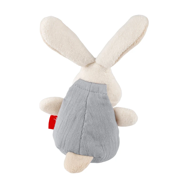 Greifling Hase Musselin – Spielfigur mit Rassel und Knisterfolie ab Geburt