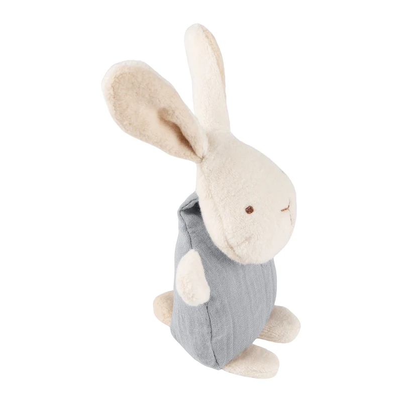 Greifling Hase Musselin – Spielfigur mit Rassel und Knisterfolie ab Geburt