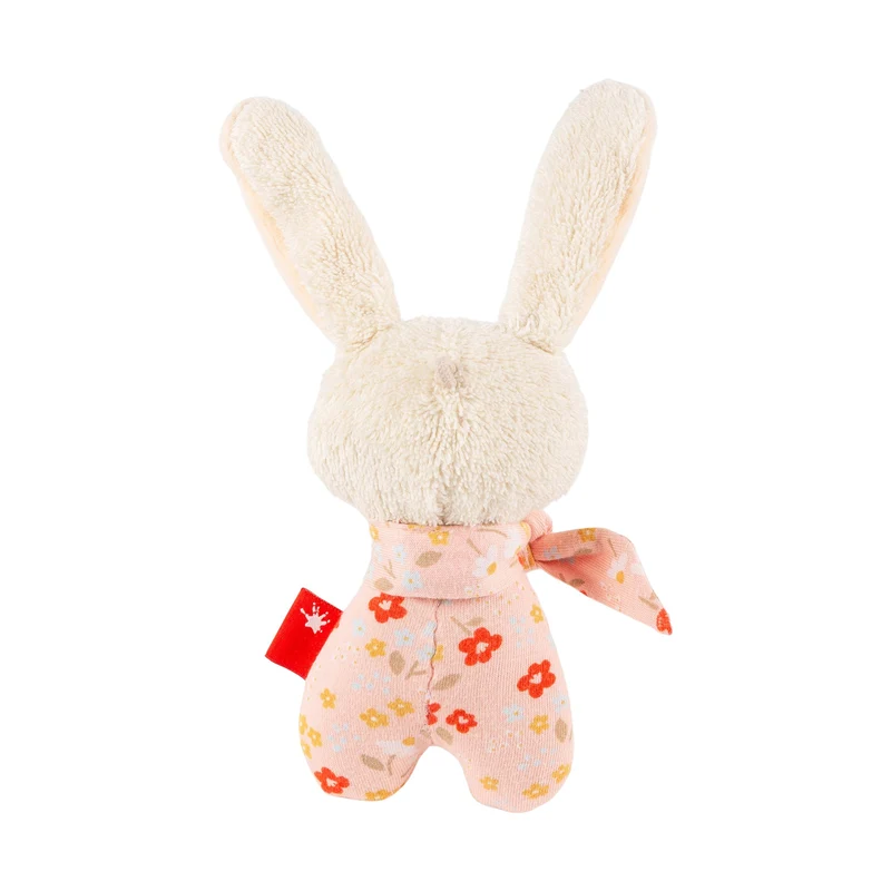 Greifling Hase Terry weiß – weicher Babygreifling