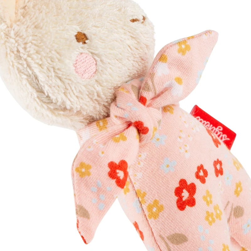 Greifling Hase Terry weiß – weicher Babygreifling