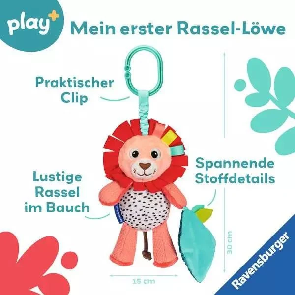 Play+ Rassel-Löwe- Babyspielzeug
