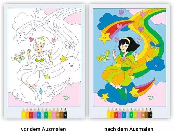 Malen nach Zahlen - CreArt- Regenbogenland