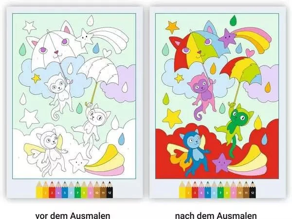 Malen nach Zahlen - CreArt- Regenbogenland