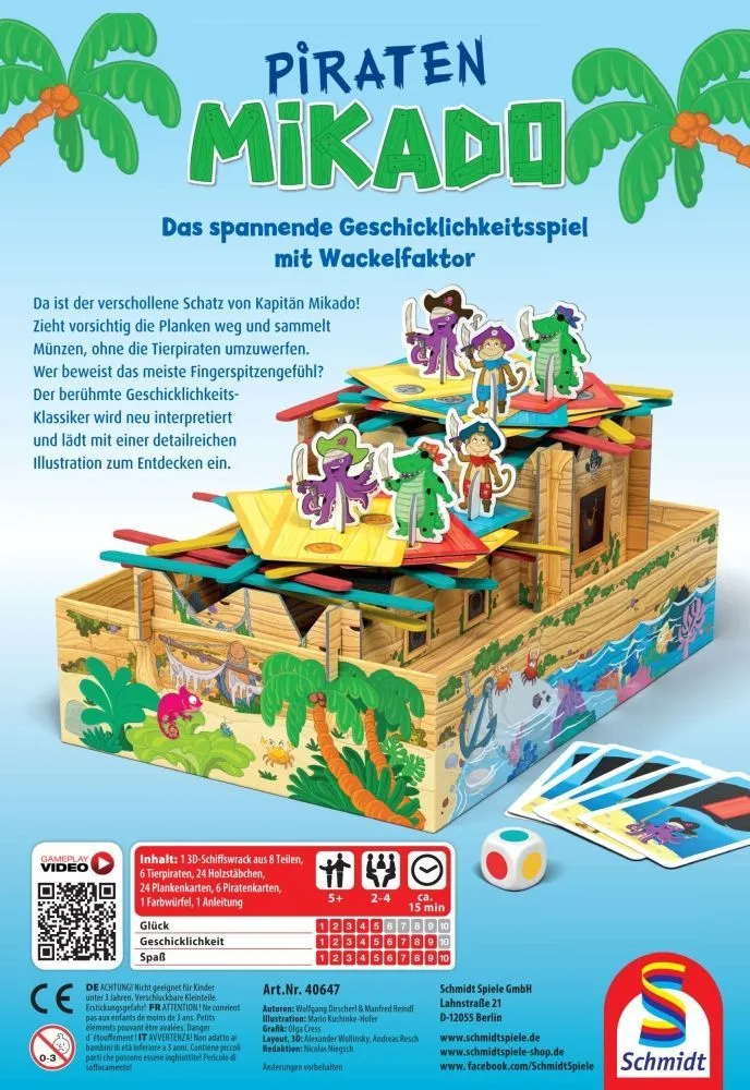 Piraten Mikado – Geschicklichkeitsspiel