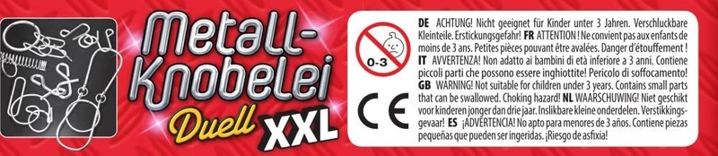 Metall-Knobelei XXL, Reisespiel in der Metalldose